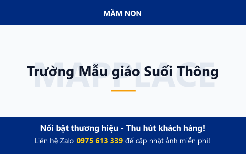 Trường Mẫu giáo Suối Thông