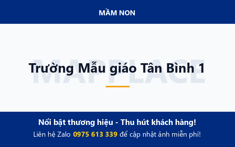 Trường Mẫu giáo Tân Bình 1