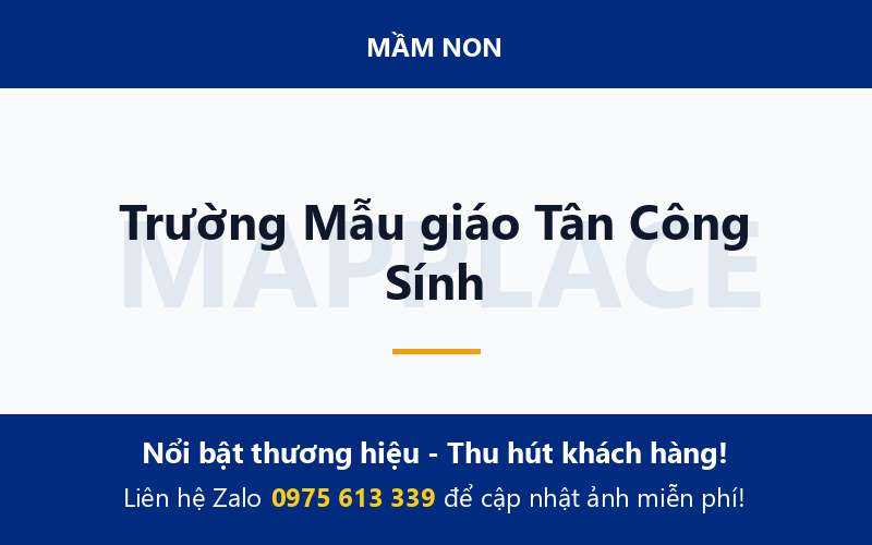 Trường Mẫu giáo Tân Công Sính