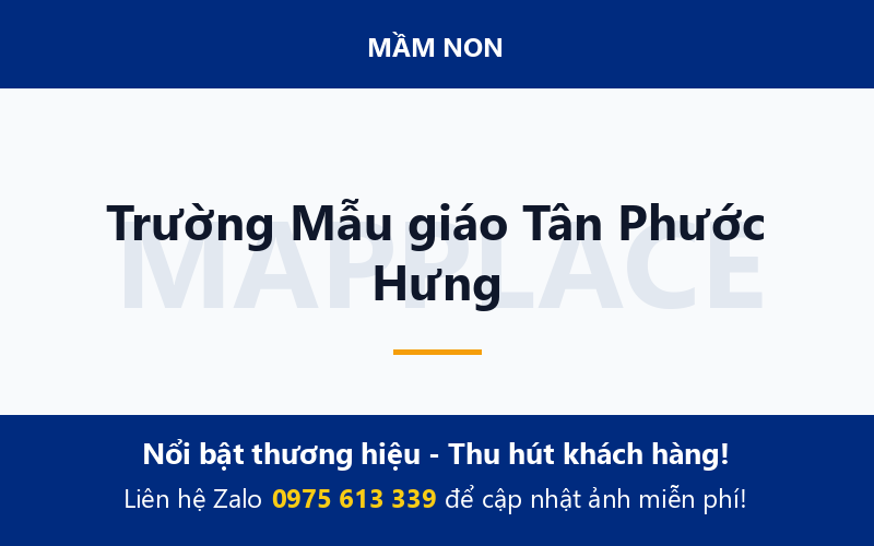 Trường Mẫu giáo Tân Phước Hưng