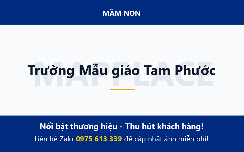 Trường Mẫu giáo Tam Phước