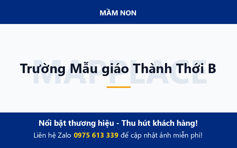 Trường Mẫu giáo Thành Thới B