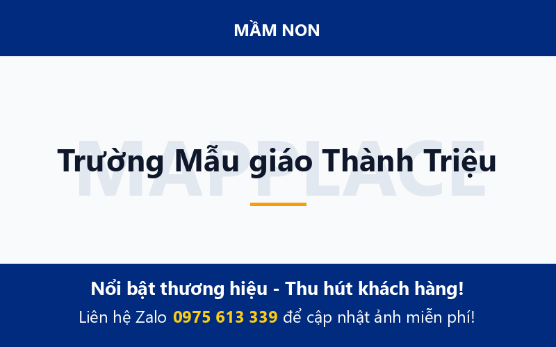 Trường Mẫu giáo Thành Triệu