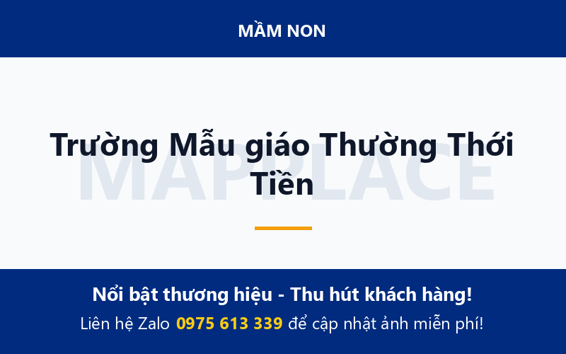 Trường Mẫu giáo Thường Thới Tiền