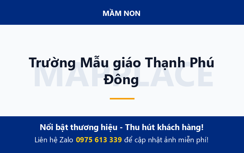 Trường Mẫu giáo Thạnh Phú Đông