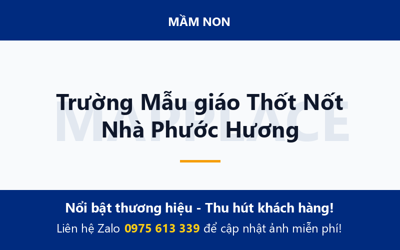Trường Mẫu giáo Thốt Nốt Nhà Phước Hương