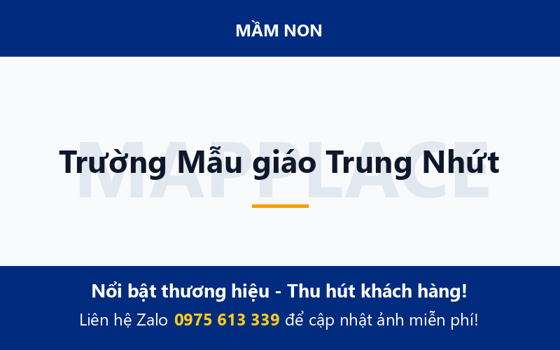 Trường Mẫu giáo Trung Nhứt