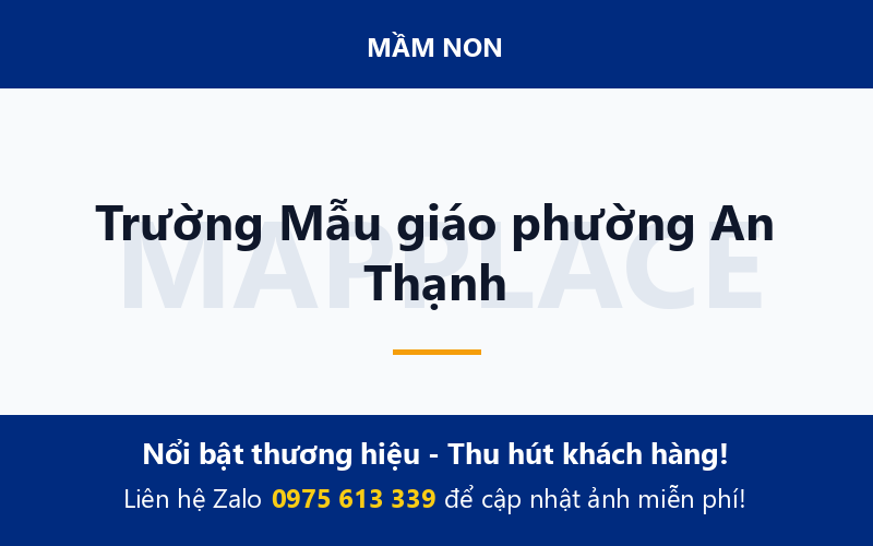 Trường Mẫu giáo phường An Thạnh