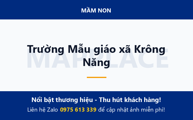 Trường Mẫu giáo xã Krông Năng
