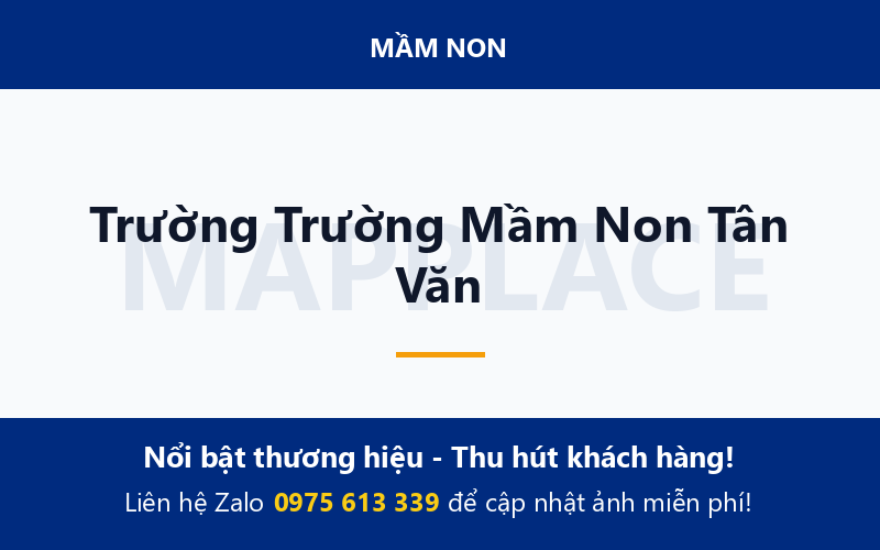 Trường Trường Mầm Non Tân Văn
