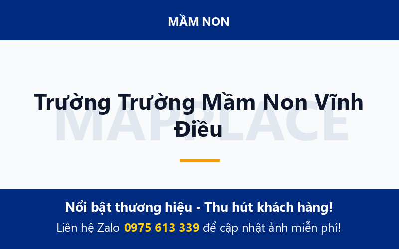 Trường Trường Mầm Non Vĩnh Điều