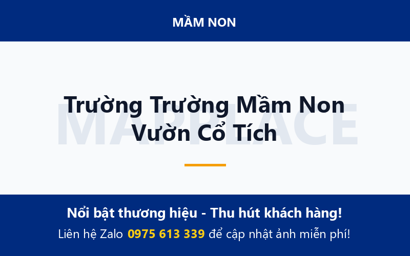Trường Trường Mầm Non Vườn Cổ Tích