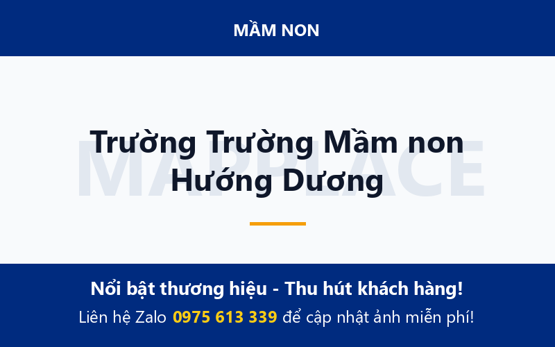 Trường Trường Mầm non Hướng Dương
