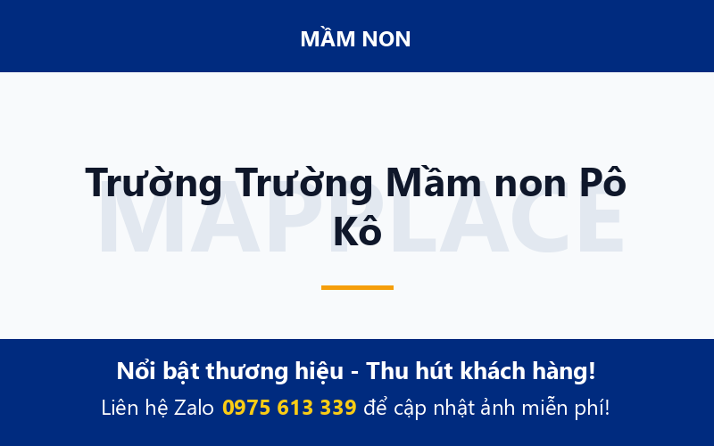 Trường Trường Mầm non Pô Kô