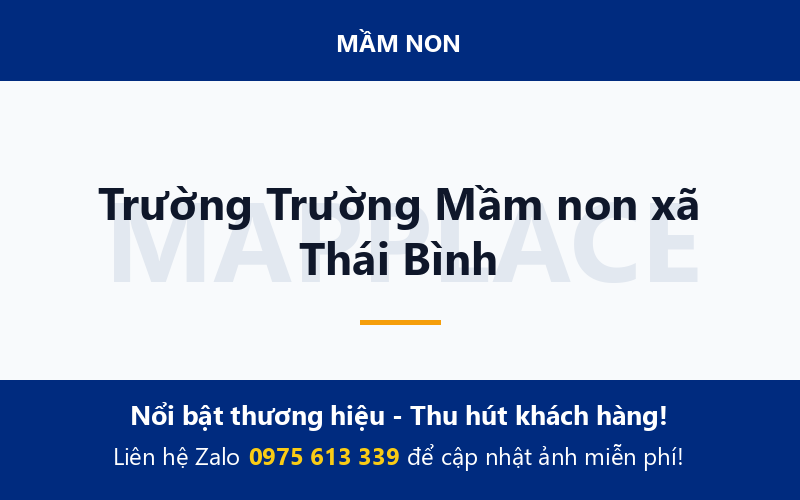 Trường Trường Mầm non xã Thái Bình