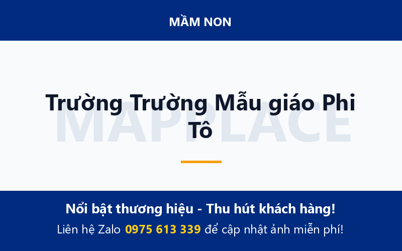 Trường Trường Mẫu giáo Phi Tô