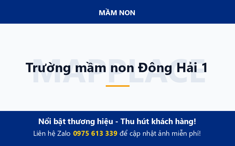 Trường mầm non Đông Hải 1