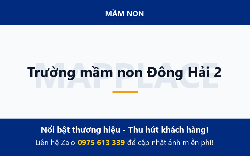 Trường mầm non Đông Hải 2