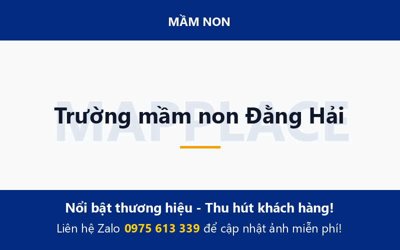 Trường mầm non Đằng Hải