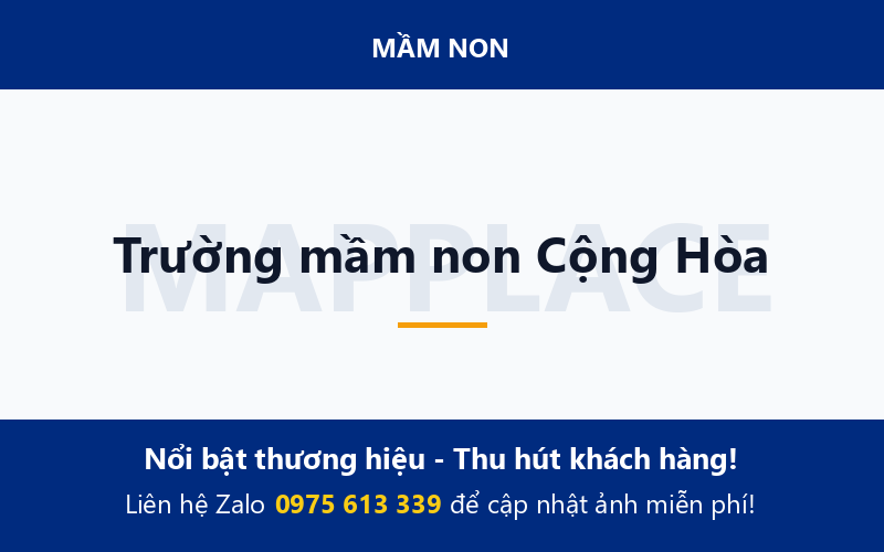 Trường mầm non Cộng Hòa