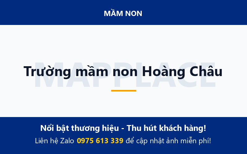 Trường mầm non Hoàng Châu