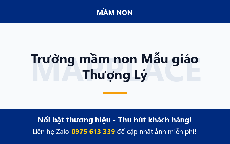 Trường mầm non Mẫu giáo Thượng Lý