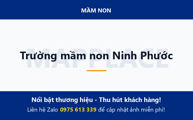Trường mầm non Ninh Phước
