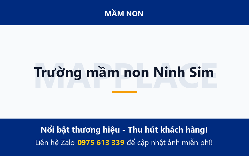 Trường mầm non Ninh Sim