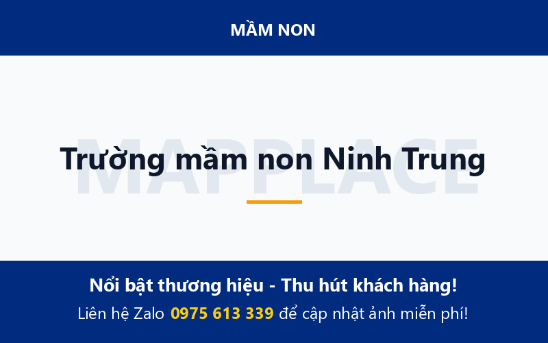 Trường mầm non Ninh Trung