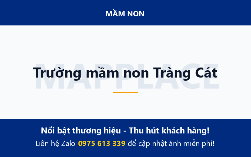 Trường mầm non Tràng Cát
