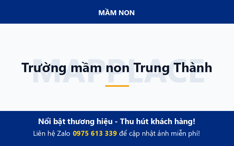 Trường mầm non Trung Thành