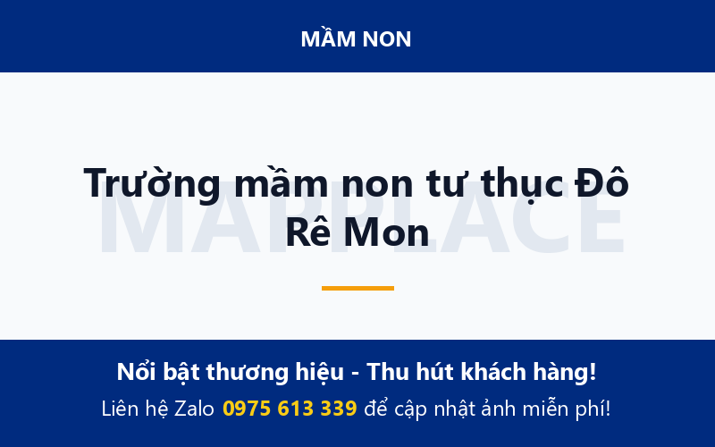 Trường mầm non tư thục Đô Rê Mon