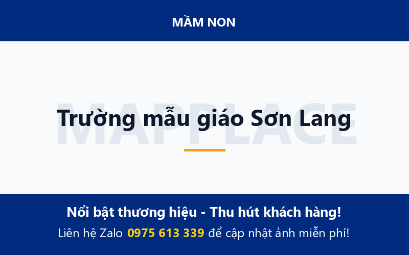 Trường mẫu giáo Sơn Lang