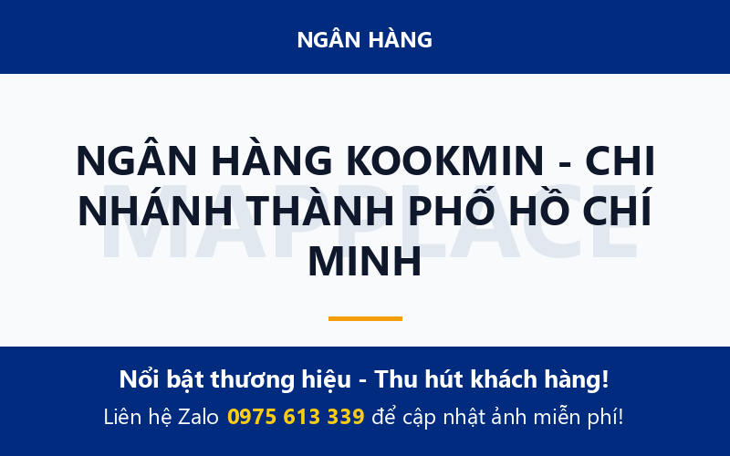 NGÂN HÀNG KOOKMIN - CHI NHÁNH THÀNH PHỐ HỒ CHÍ MINH