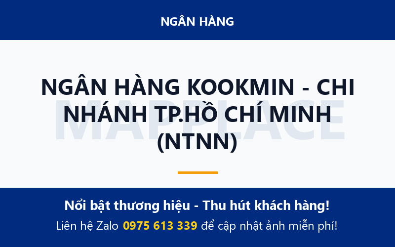 NGÂN HÀNG KOOKMIN - CHI NHÁNH TP.HỒ CHÍ MINH (NTNN)