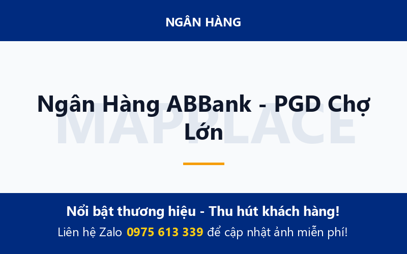 Ngân Hàng ABBank - PGD Chợ Lớn