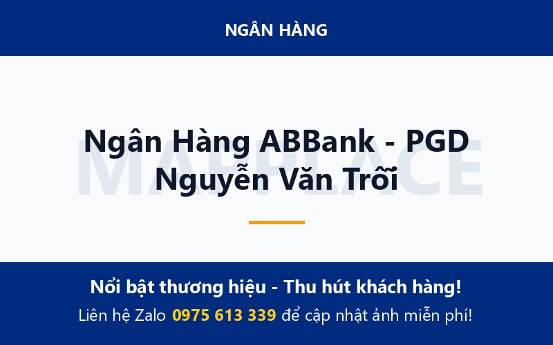 Ngân Hàng ABBank - PGD Nguyễn Văn Trỗi