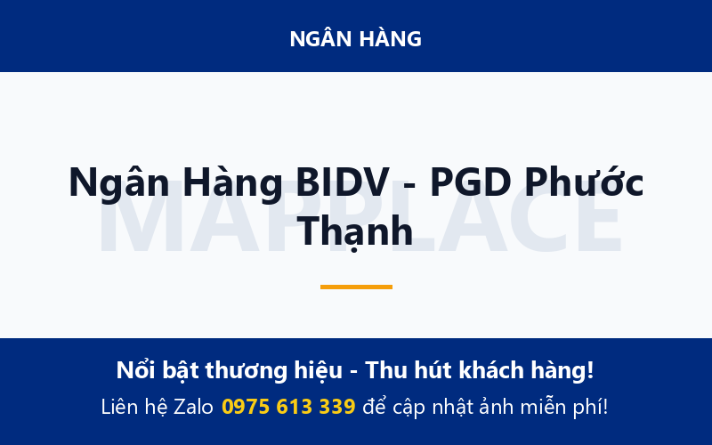 Ngân Hàng BIDV - PGD Phước Thạnh