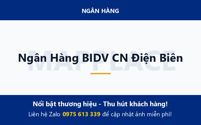 Ngân Hàng BIDV CN Điện Biên