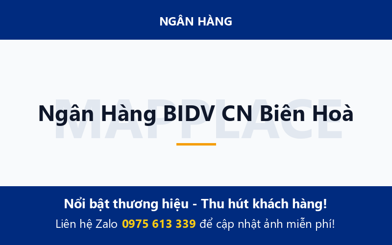 Ngân Hàng BIDV CN Biên Hoà