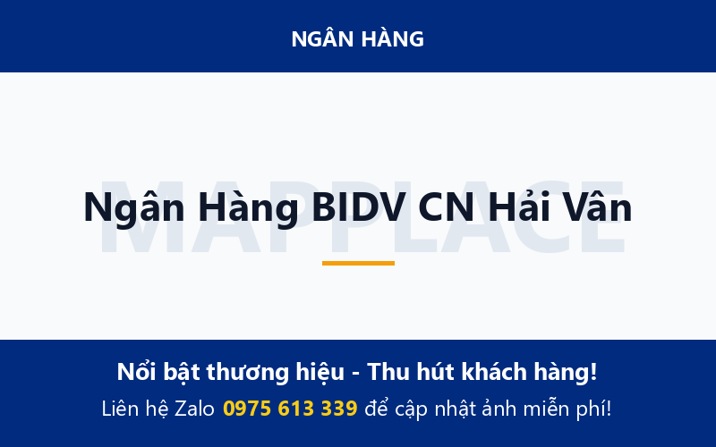 Ngân Hàng BIDV CN Hải Vân