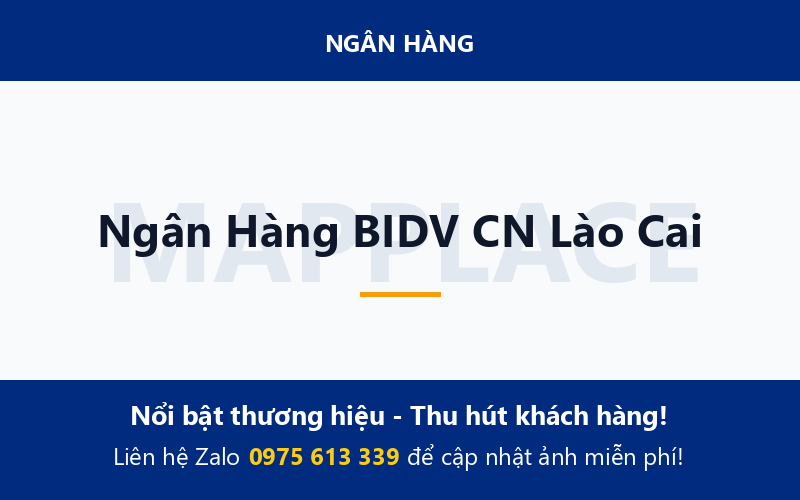 Ngân Hàng BIDV CN Lào Cai