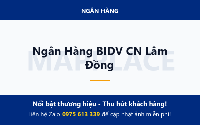 Ngân Hàng BIDV CN Lâm Đồng