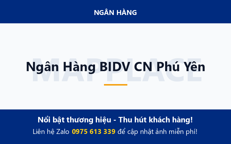 Ngân Hàng BIDV CN Phú Yên