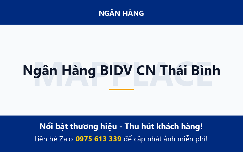 Ngân Hàng BIDV CN Thái Bình