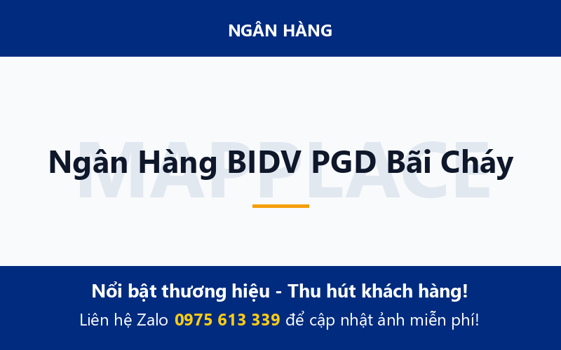 Ngân Hàng BIDV PGD Bãi Cháy