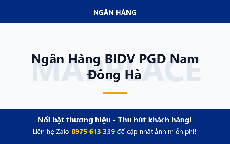 Ngân Hàng BIDV PGD Nam Đông Hà