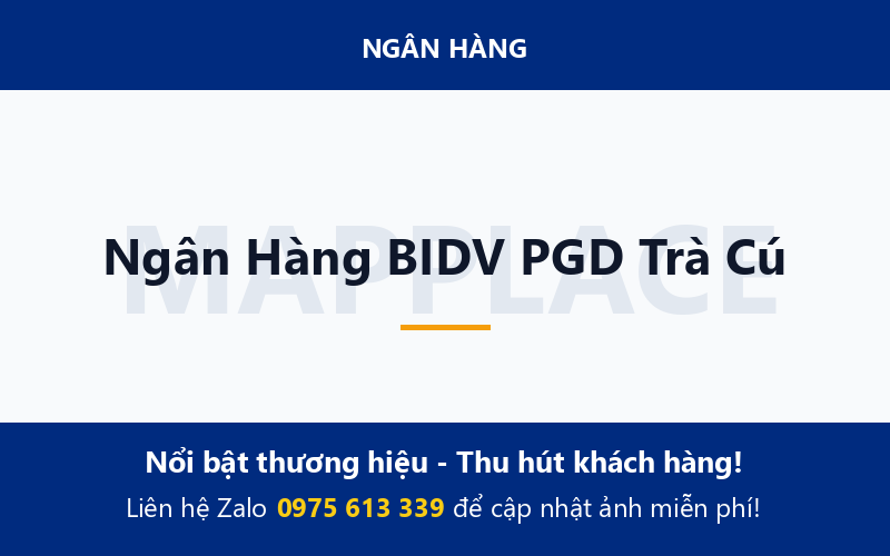 Ngân Hàng BIDV PGD Trà Cú