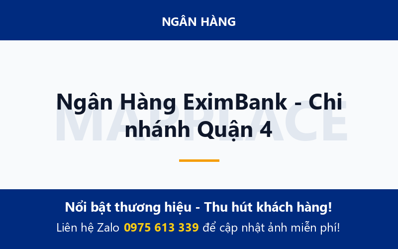 Ngân Hàng EximBank - Chi nhánh Quận 4