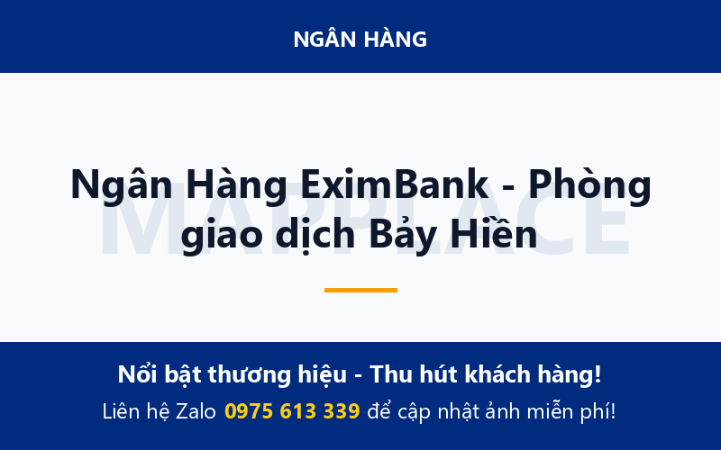 Ngân Hàng EximBank - Phòng giao dịch Bảy Hiền